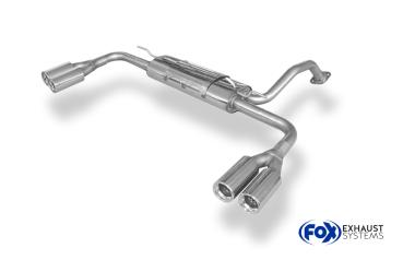 Endschalldämpfer rechts/links - 2x80 Typ 13 rechts/links passend für: Toyota Auris 2006-2011 - E15 Benzin